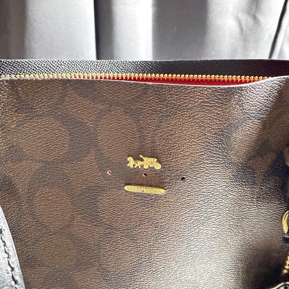 Coach Brown and Black Tote Bag - Picture 2 of 10